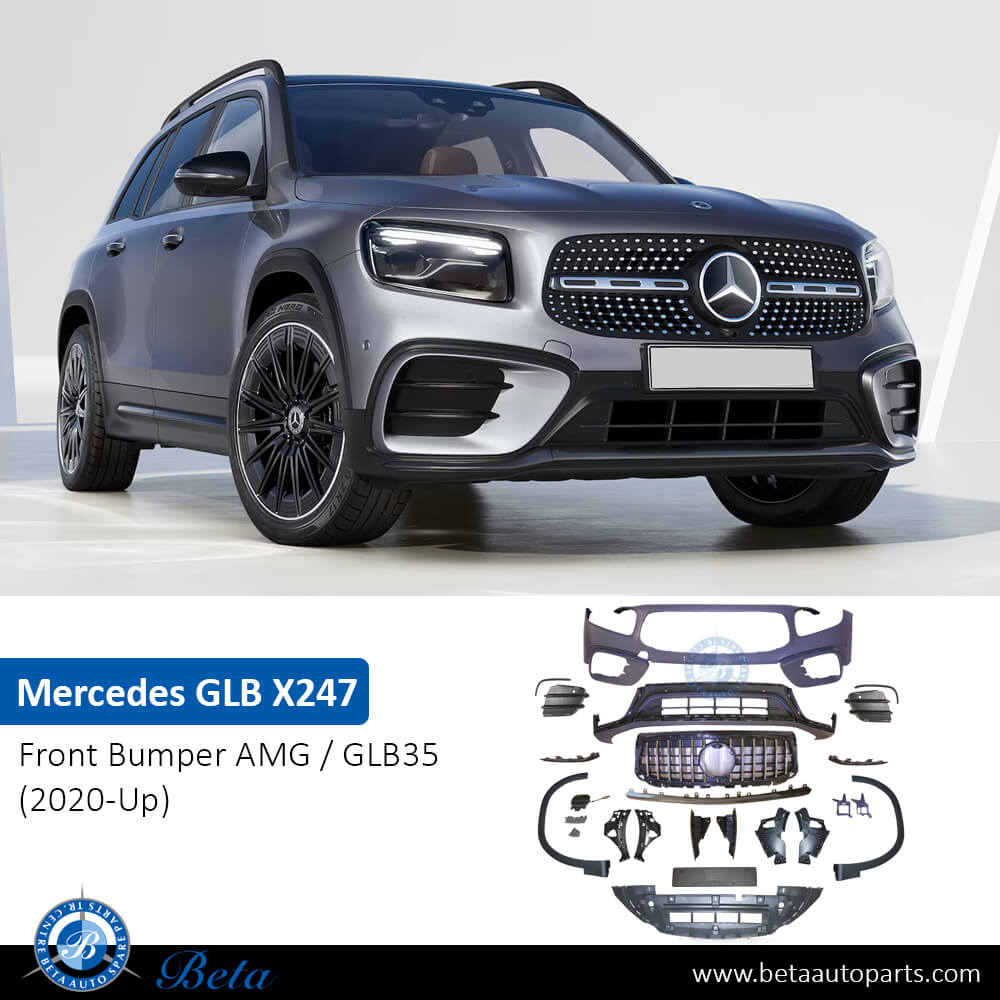 Mercedes GLB-Class X247 (2020-Up), Front Bumper Normal AMG/GLB35, China, 2478800609 Mercedes GLB-Class X247 (2020-Up), Front Bumper Normal AMG/GLB35, China, 2478800609